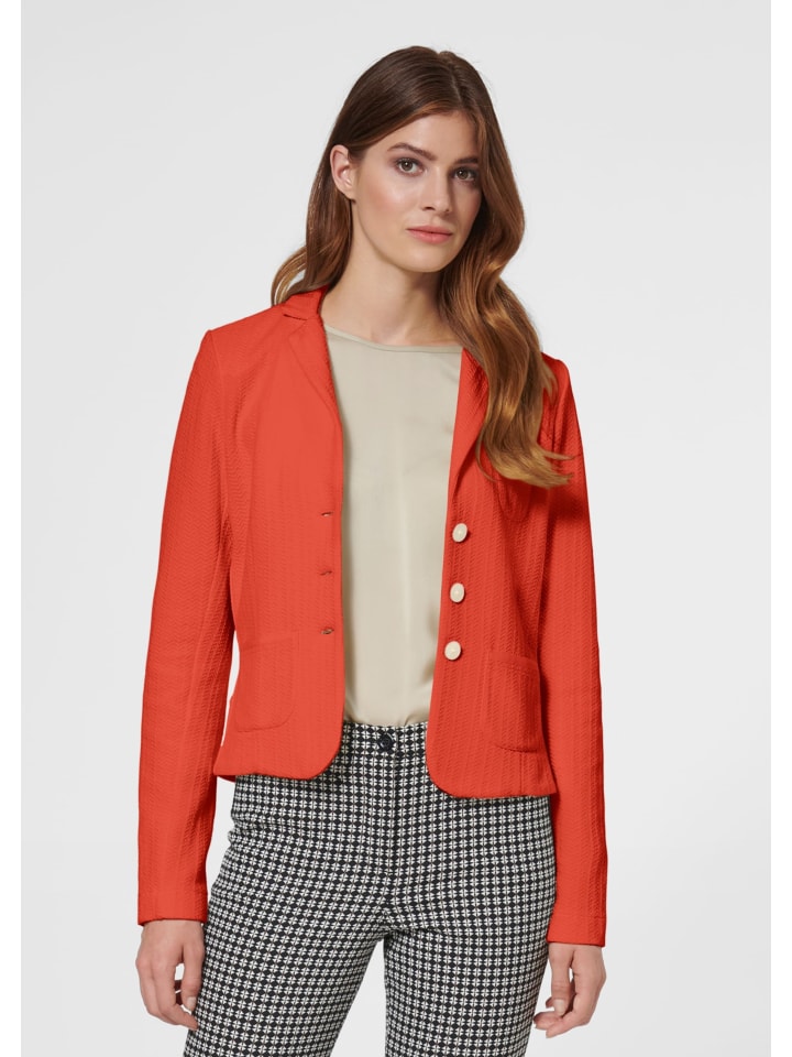 MADELEINE Короткий трикотажный блейзер с модной текстурой цвета папайи
MADELEINE Короткий трикотажный блейзер с модной текстурой цвета папайи