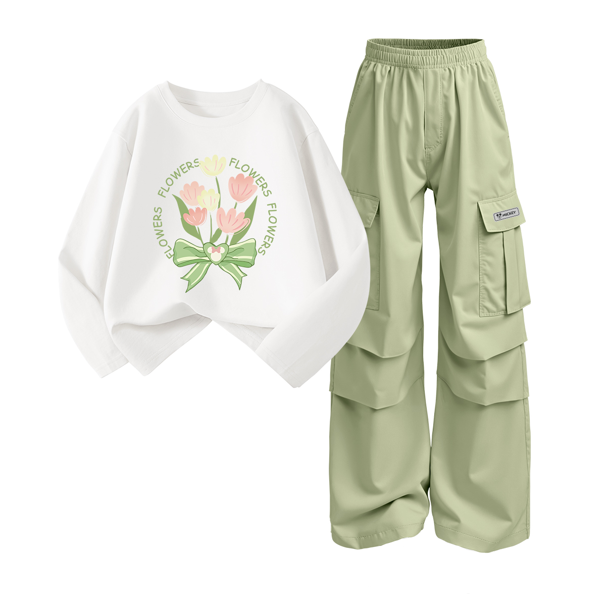 Повседневный спортивный комплект из 2 предметов для детей 3-7 лет Disney, белый/зеленый
Повседневный спортивный комплект из 2 предметов для детей 3-7 лет Disney, белый/зеленый