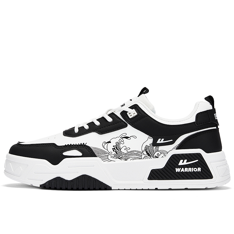 WARRIOR Скользостойкие износостойкие амортизирующие низкие скейтерские кроссовки мужские черно-белые, цвет Black White
WARRIOR Скользостойкие износостойкие амортизирующие низкие скейтерские кроссовки мужские черно-белые, цвет Black White