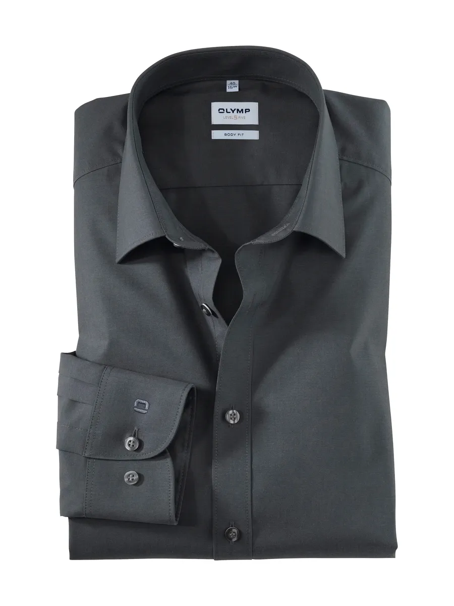 Деловая рубашка OLYMP "Level Five Body Fit", комфортный стрейч, антрацит
Деловая рубашка OLYMP "Level Five Body Fit", комфортный стрейч, антрацит