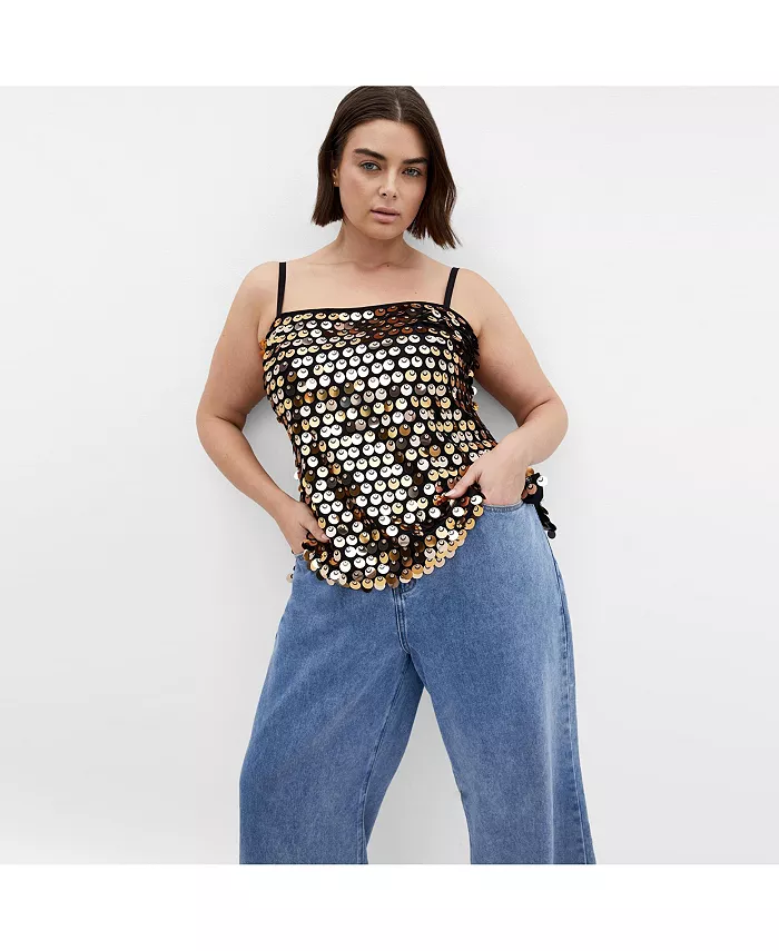 Топ диско больших размеров CITY CHIC, золотой
Топ диско больших размеров CITY CHIC, золотой