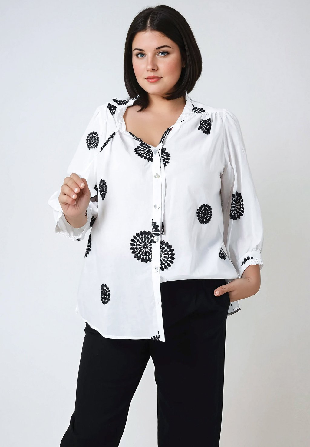 Блузка на пуговицах EN VOILE DE BRODÉ Jean Marc Philippe, белый
Блузка на пуговицах EN VOILE DE BRODÉ Jean Marc Philippe, белый