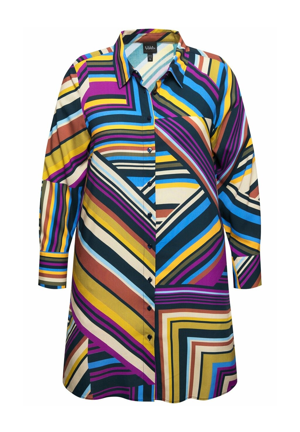 Блузка на пуговицах MIXED STRIPE LONG SLEEVE Ulla Popken, темно-синий
Блузка на пуговицах MIXED STRIPE LONG SLEEVE Ulla Popken, темно-синий