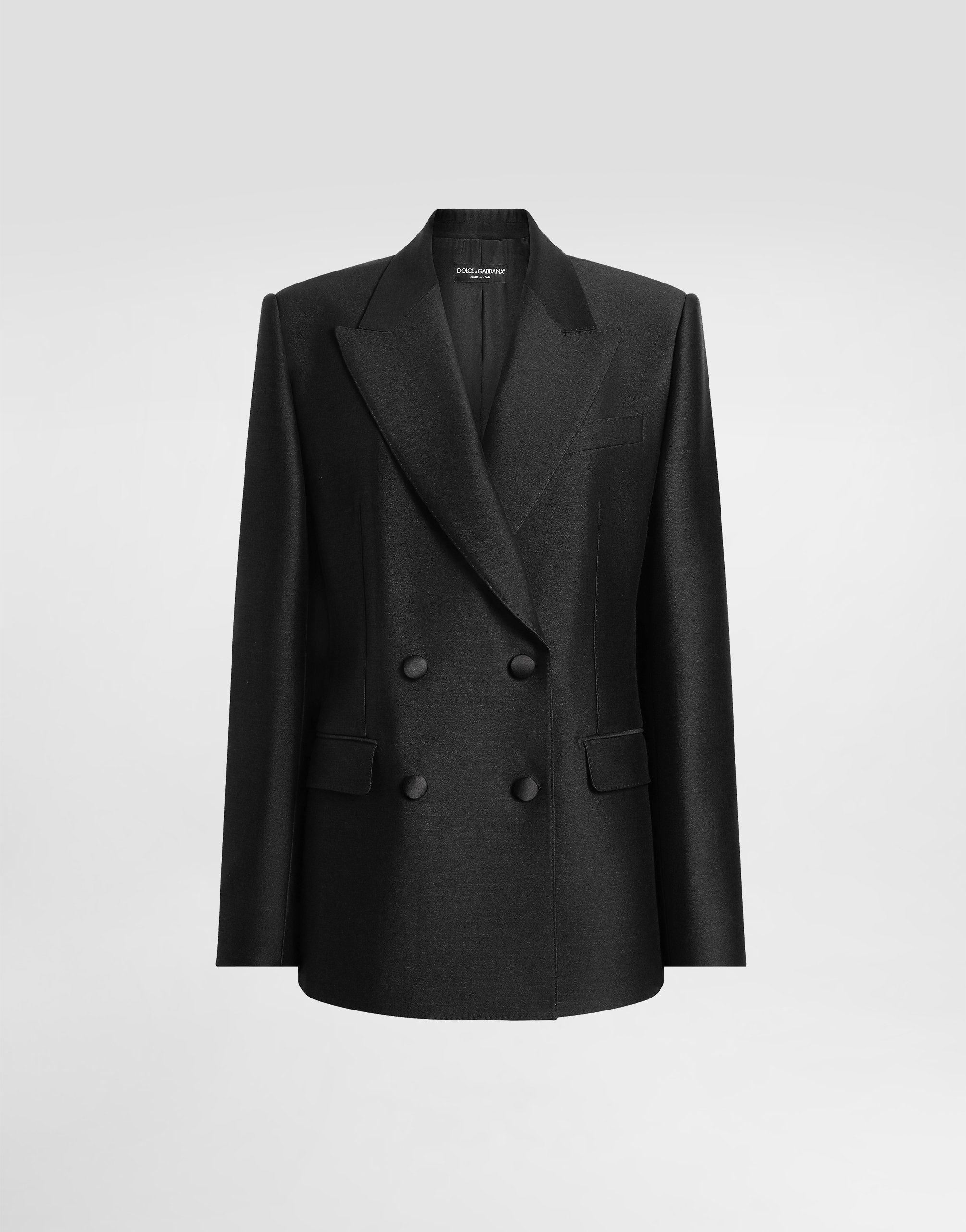 Двубортный жакет из файи Dolce & Gabbana, черный
Двубортный жакет из файи Dolce & Gabbana, черный