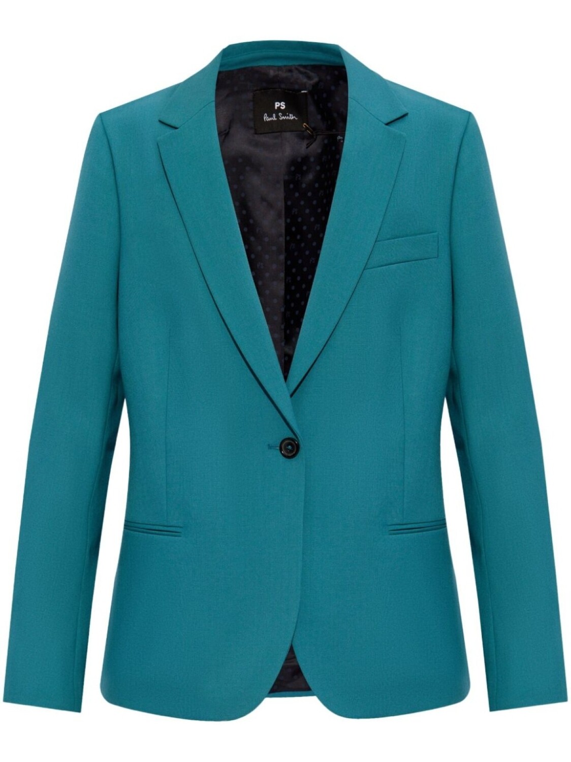 PS Paul Smith шерстяной однобортный пиджак, синий
PS Paul Smith шерстяной однобортный пиджак, синий
