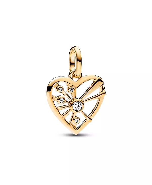 Прозрачный медальон с сердцем и лучами Pandora, gold
Прозрачный медальон с сердцем и лучами Pandora, gold