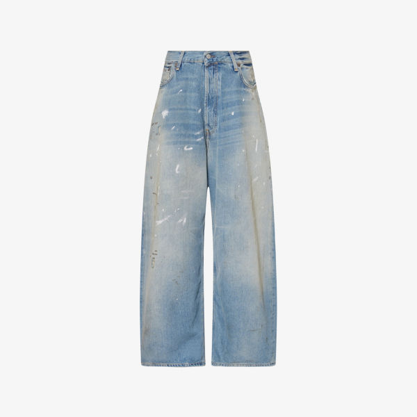 Джинсы Acne Studios Trafalgar с широкими штанинами, голубой
Джинсы Acne Studios Trafalgar с широкими штанинами, голубой