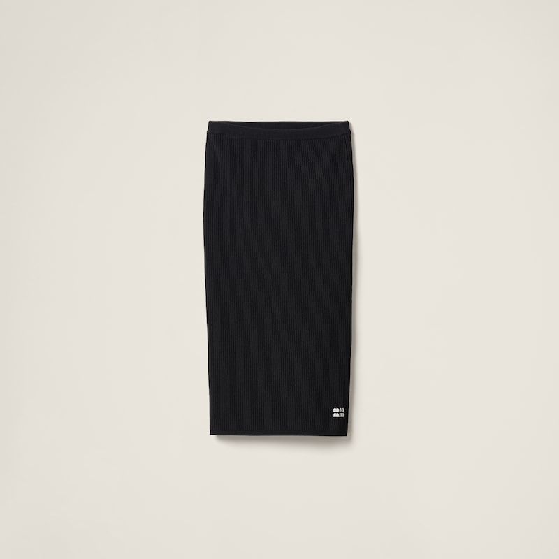 Юбка из вискозы Miu Miu, черный
Юбка из вискозы Miu Miu, черный