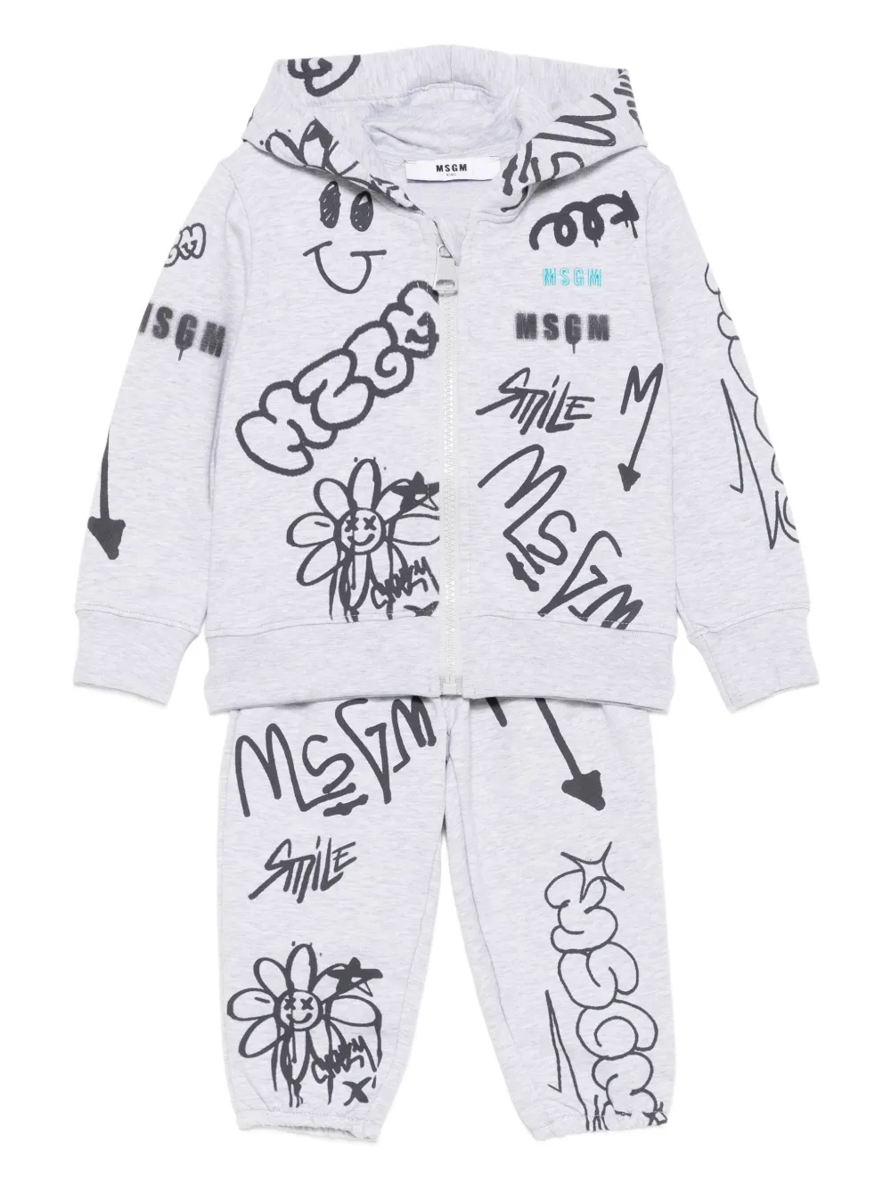Спортивный костюм с принтом Msgm Kids, серый
Спортивный костюм с принтом Msgm Kids, серый