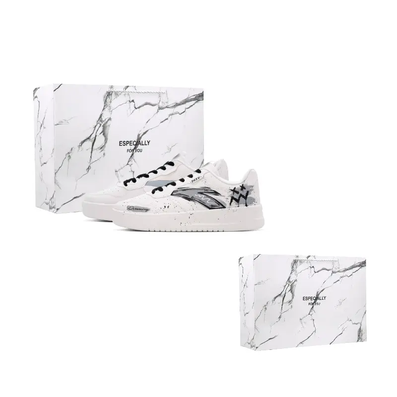 ANTA Скользостойкие амортизирующие износостойкие низкие скейтерские кроссовки Men's Black White Gray
ANTA Скользостойкие амортизирующие износостойкие низкие скейтерские кроссовки Men's Black White Gray