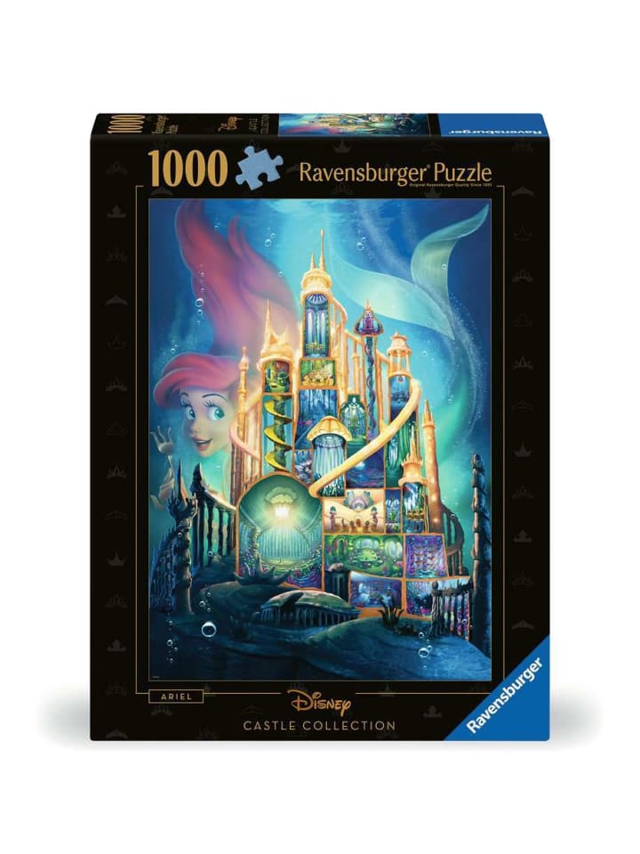 Пазл Ravensburger, 1000 деталей, «Замки Диснея: Ариэль в цвете»
Пазл Ravensburger, 1000 деталей, «Замки Диснея: Ариэль в цвете»