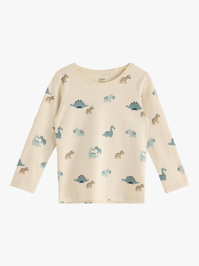Детская хлопковая футболка с длинным рукавом и принтом динозавра Lindex, Light Beige
Детская хлопковая футболка с длинным рукавом и принтом динозавра Lindex, Light Beige