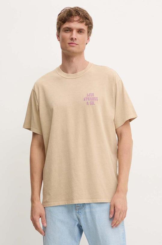 Хлопковая футболка Levi'S, бежевый
Хлопковая футболка Levi'S, бежевый