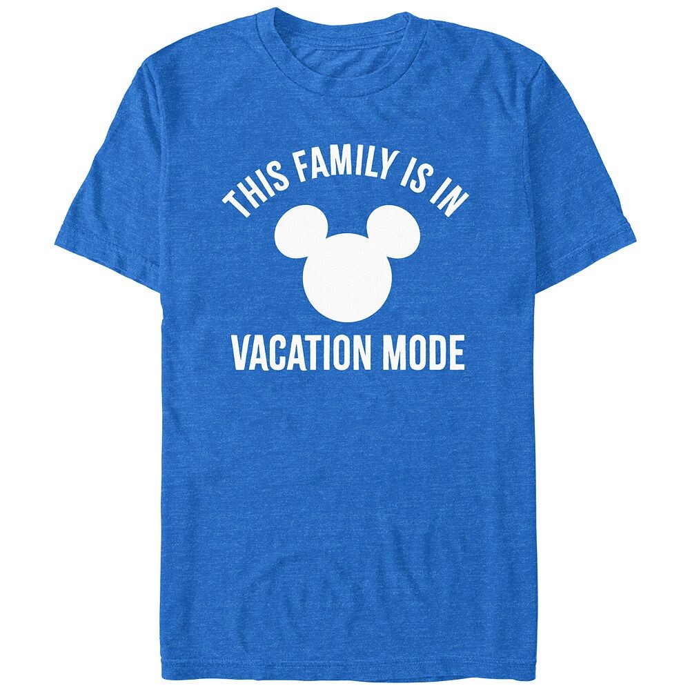 Мужская футболка Disney's This Family Is In Vacation Mode с логотипом Микки Хэда Licensed Character, цвет Royal Heather
Мужская футболка Disney's This Family Is In Vacation Mode с логотипом Микки Хэда Licensed Character, цвет Royal Heather