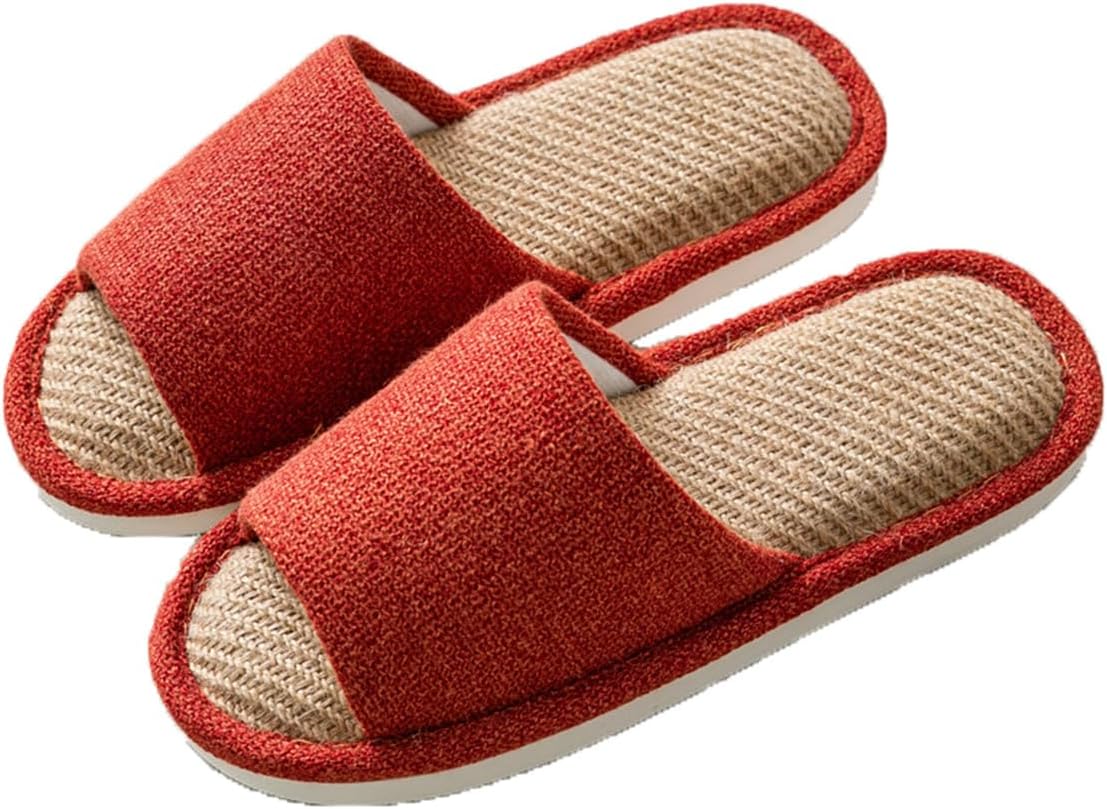 Льняные тапочки Cliont на все сезоны для дома, для мужчин и женщин, с мягкой подошвой для пола, хлопковые тапочки, красный
Льняные тапочки Cliont на все сезоны для дома, для мужчин и женщин, с мягкой подошвой для пола, хлопковые тапочки, красный