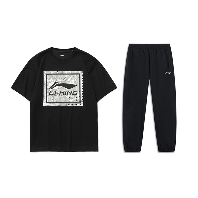 Мужская повседневная спортивная одежда LiNing, черная/черная
Мужская повседневная спортивная одежда LiNing, черная/черная