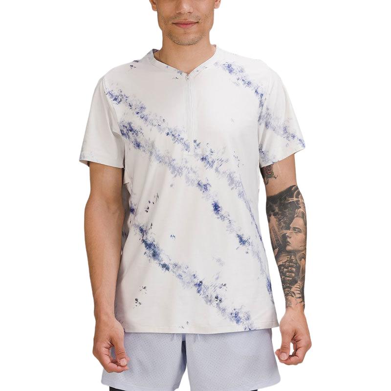 Вентилируемый мужской теннисный топ выстиранный розово-голубой Lululemon
Вентилируемый мужской теннисный топ выстиранный розово-голубой Lululemon