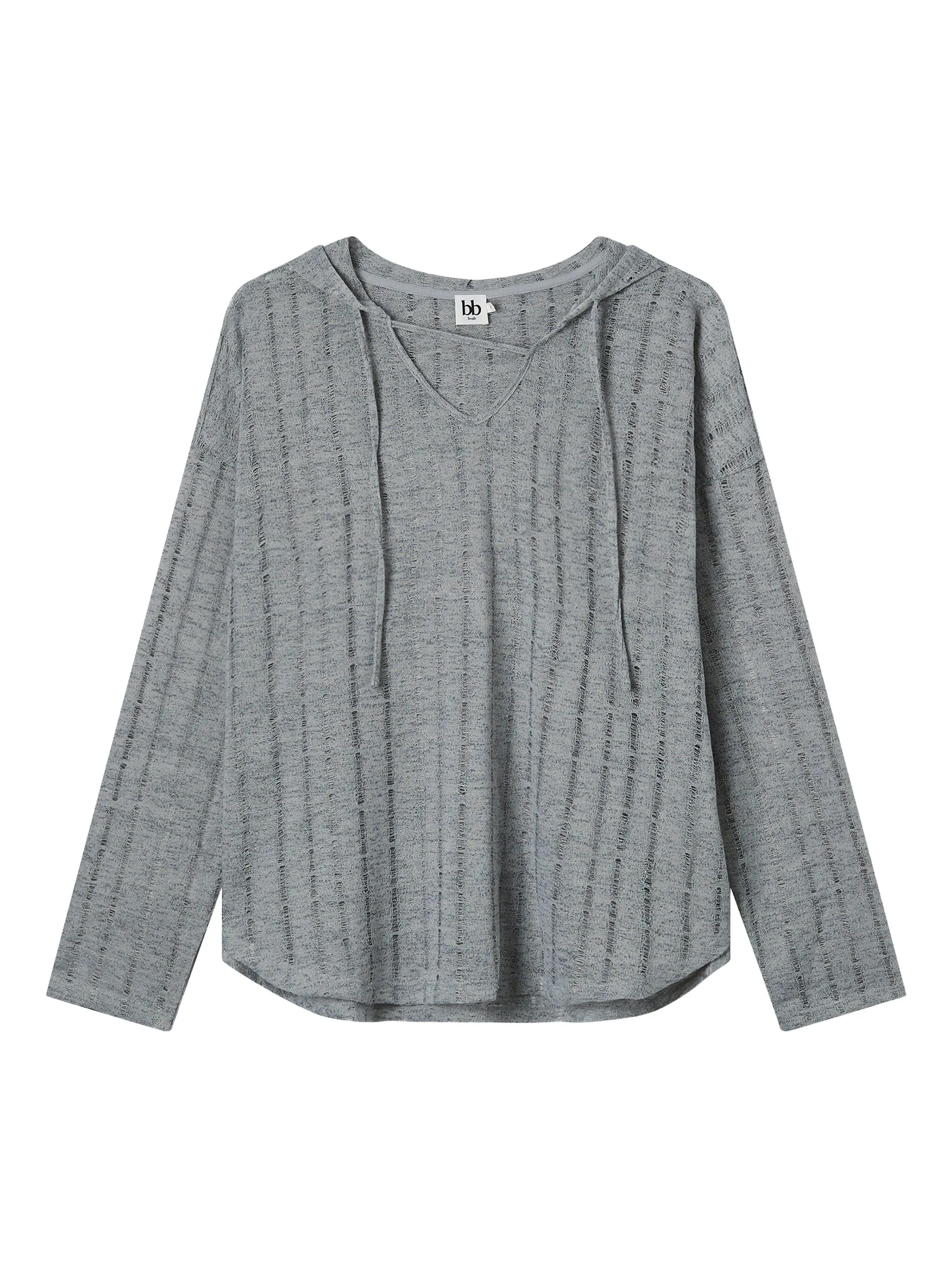 Топ в рубчик с капюшоном B+Ab, серый
Топ в рубчик с капюшоном B+Ab, серый