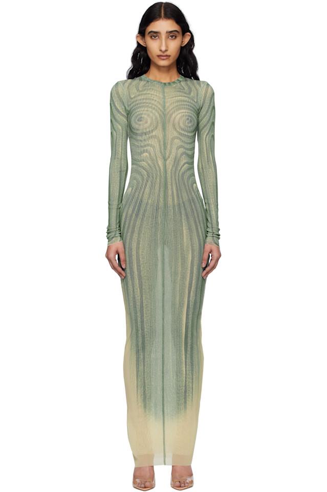 Длинное платье макси "Spirale" Jean Paul Gaultier, синий
Длинное платье макси "Spirale" Jean Paul Gaultier, синий