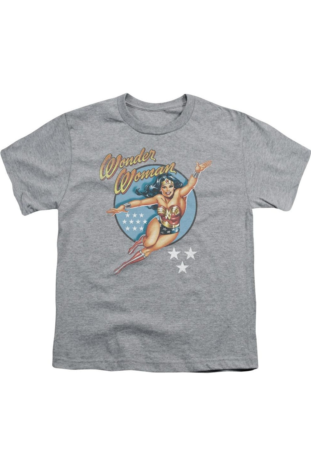Футболка DC Comics Wonder Woman с коротким рукавом в винтажном стиле для детей Gildan, Athletic Heather
Футболка DC Comics Wonder Woman с коротким рукавом в винтажном стиле для детей Gildan, Athletic Heather