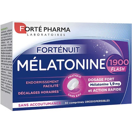 Forte Pharma Melatonin 1900 Flash - 19 мг пищевая добавка для улучшения сна - 30 таблеток Forté Pharma
Forte Pharma Melatonin 1900 Flash - 19 мг пищевая добавка для улучшения сна - 30 таблеток Forté Pharma