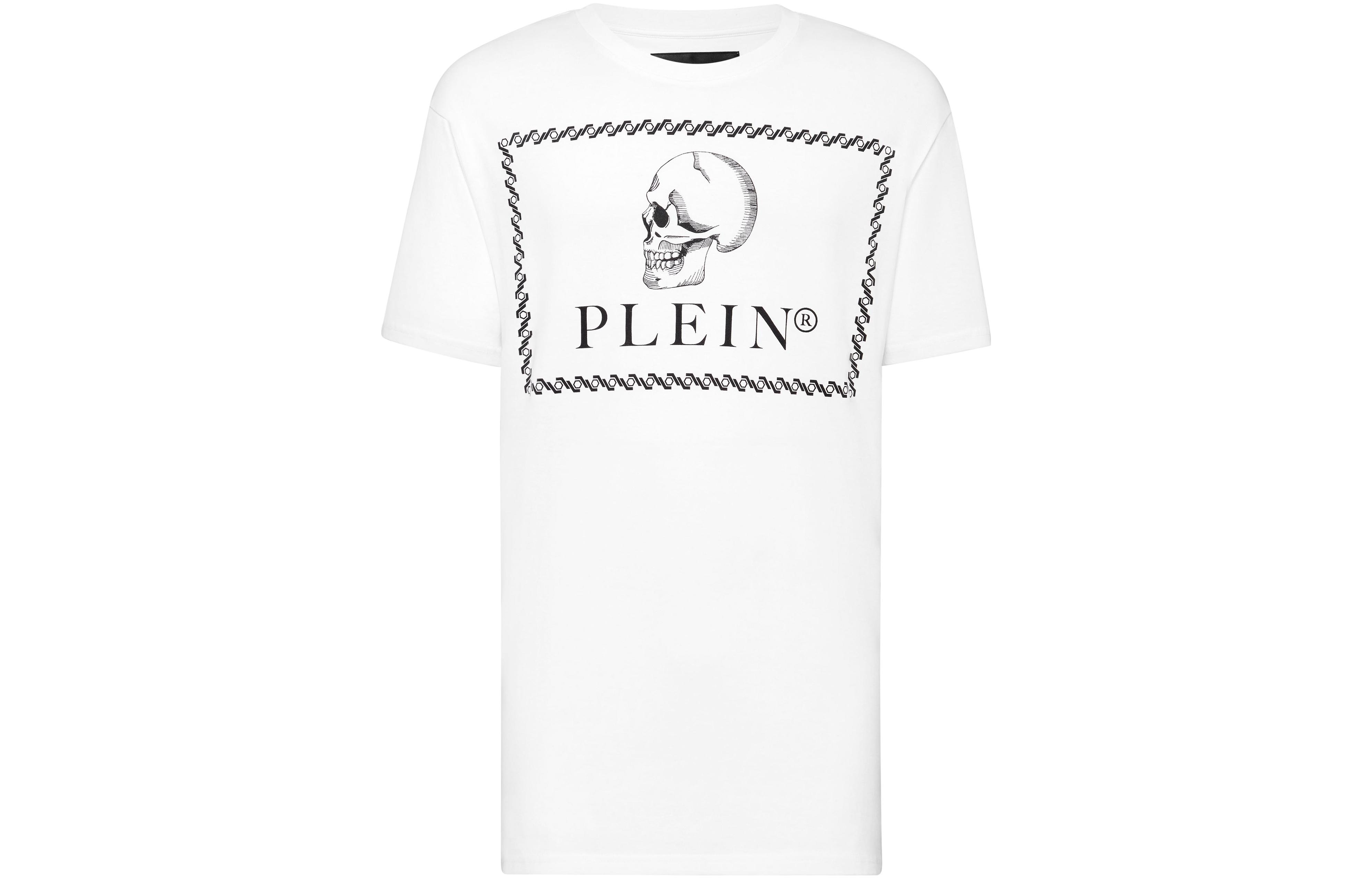 Футболка с контурным принтом черепа PHILIPP PLEIN, белая
Футболка с контурным принтом черепа PHILIPP PLEIN, белая