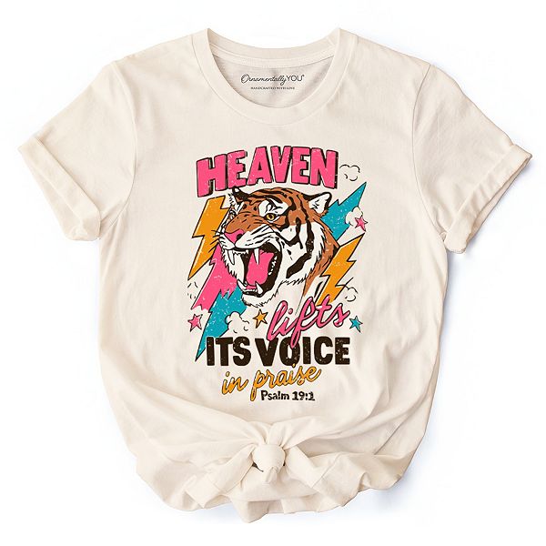 Футболка Christian с принтом "Heaven lifts its voice in praise" и библейским стихом Psalm 19:1 Ornamentallyyou, Natural
Футболка Christian с принтом "Heaven lifts its voice in praise" и библейским стихом Psalm 19:1 Ornamentallyyou, Natural