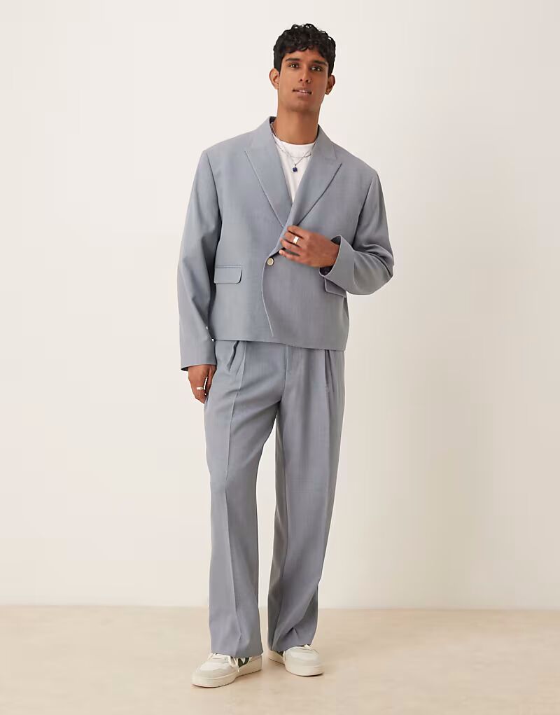 Широкие брюки синего цвета Asos Design
Широкие брюки синего цвета Asos Design