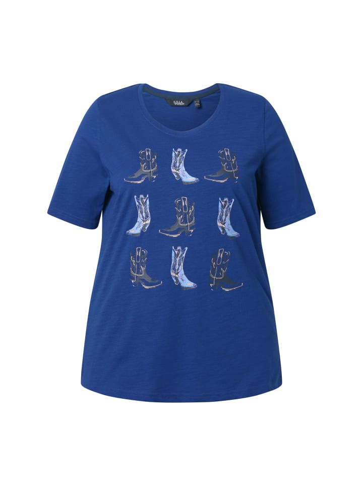 Футболка Ulla Popken, темно-синий 
Футболка Ulla Popken, темно-синий