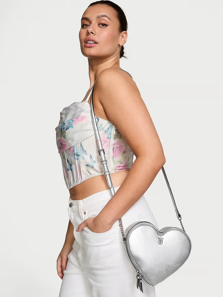 Сумка через плечо в форме сердца Victoria'S Secret, серебреяный
Сумка через плечо в форме сердца Victoria'S Secret, серебреяный