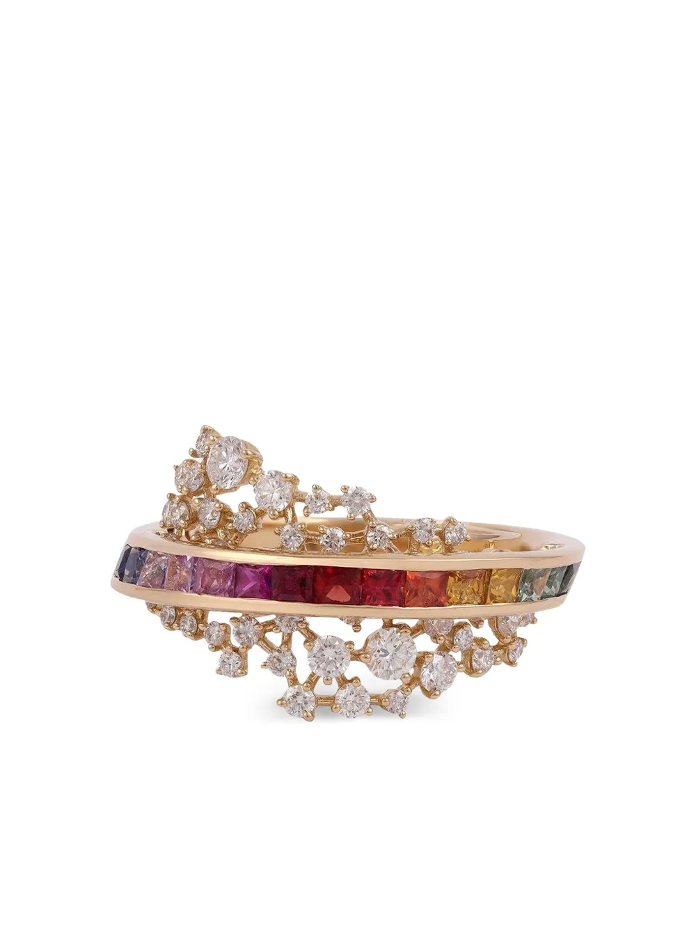 Кольцо Scatter Energy из желтого золота с бриллиантами и сапфирами Ananya, золотой
Кольцо Scatter Energy из желтого золота с бриллиантами и сапфирами Ananya, золотой