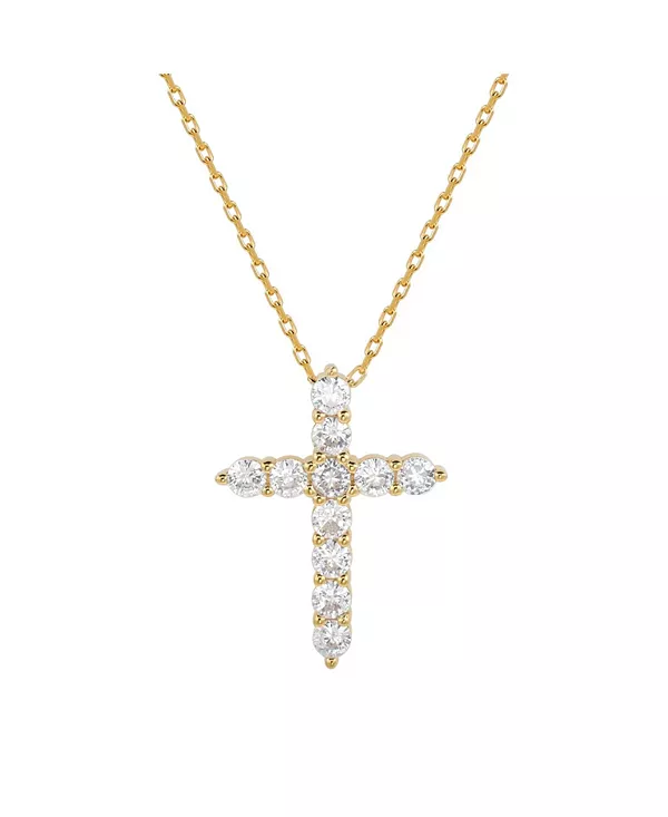 Ожерелье с мини-крестиком из стерлингового серебра с кубическим цирконием от Suzy Levian Suzy Levian New York, gold
Ожерелье с мини-крестиком из стерлингового серебра с кубическим цирконием от Suzy Levian Suzy Levian New York, gold
