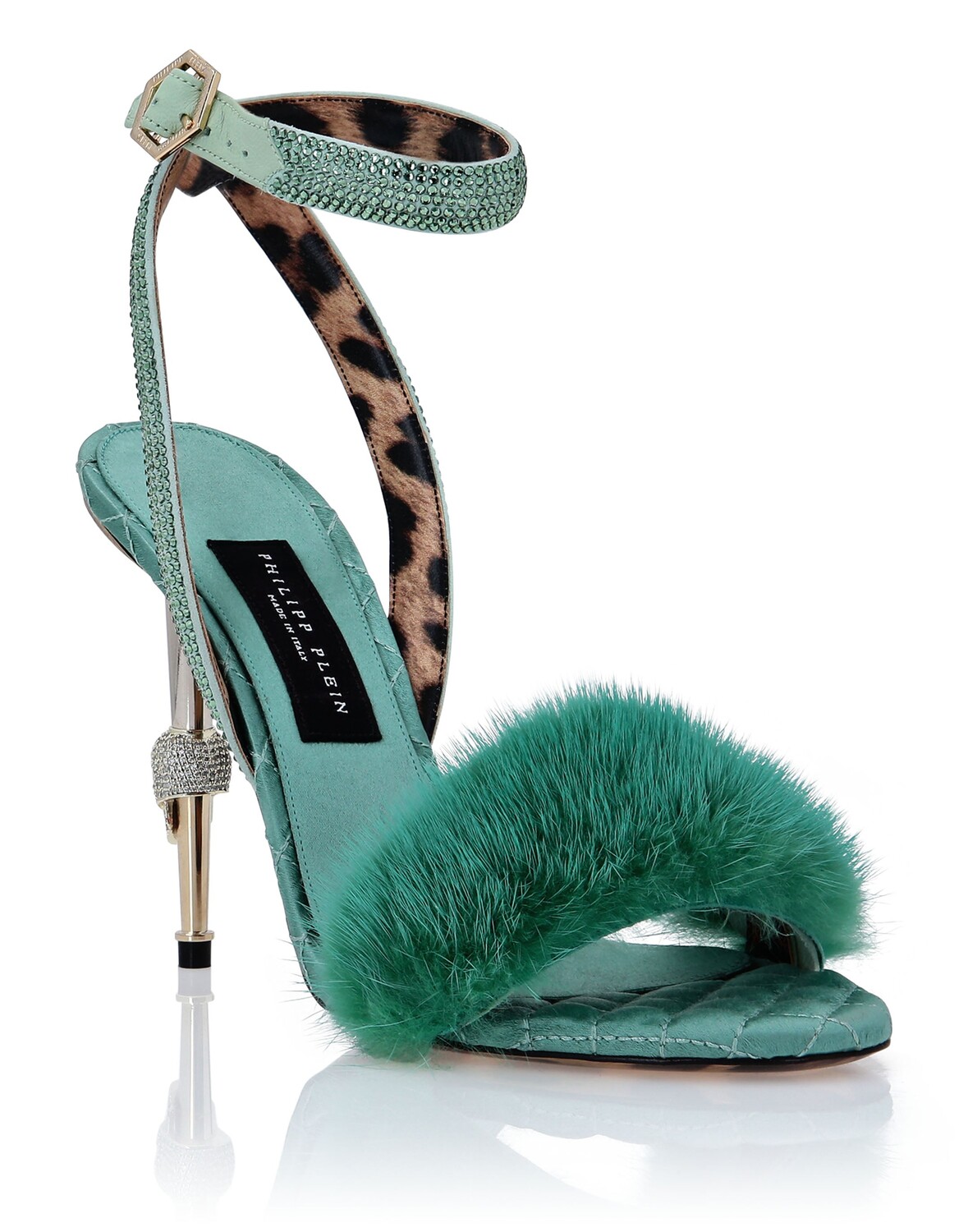 Меховые босоножки на каблуке с черепом и кристаллами Philipp Plein, цвет Turquoise
Меховые босоножки на каблуке с черепом и кристаллами Philipp Plein, цвет Turquoise