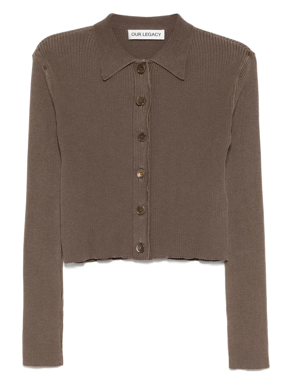 Кардиган Mazzy с воротником поло OUR LEGACY, коричневый
Кардиган Mazzy с воротником поло OUR LEGACY, коричневый