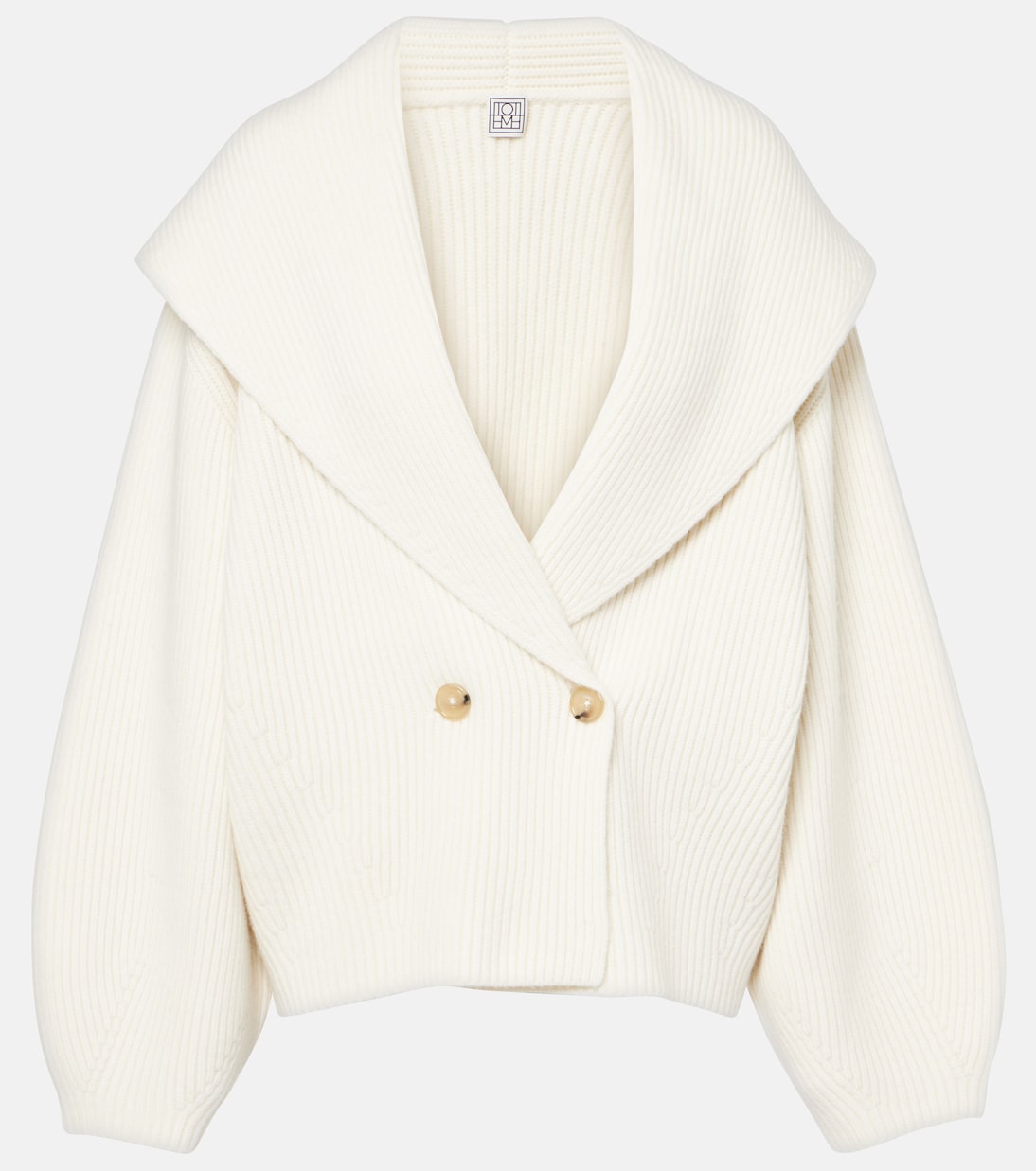 Кардиган из ребристой шерстяной ткани с добавками Toteme, Milk
Кардиган из ребристой шерстяной ткани с добавками Toteme, Milk