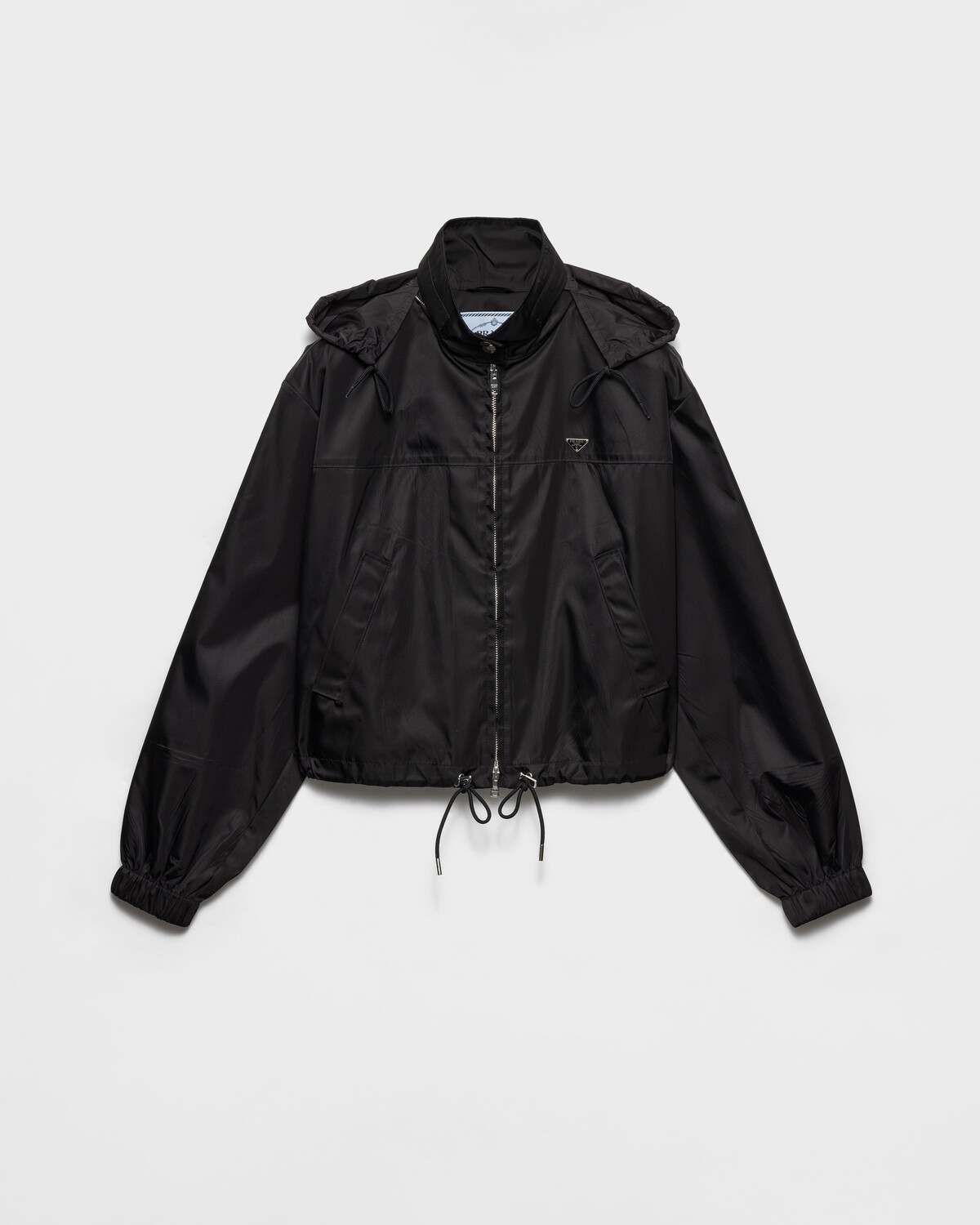 Блузон из переработанного нейлона Prada, черный
Блузон из переработанного нейлона Prada, черный