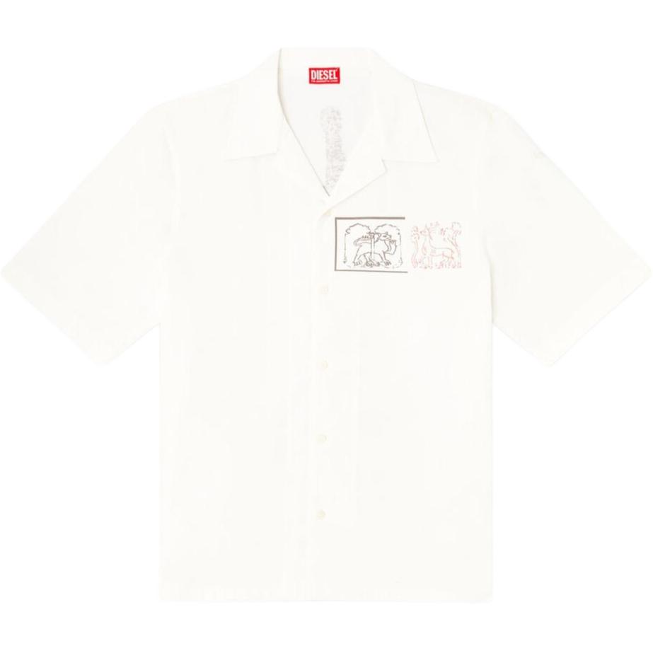 Иллюстрированная короткая рубашка DIESEL, белый
Иллюстрированная короткая рубашка DIESEL, белый