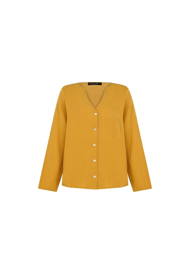 Блузка Bailey для отдыха со стильным V-образным вырезом Freshlions, цвет mustard
Блузка Bailey для отдыха со стильным V-образным вырезом Freshlions, цвет mustard