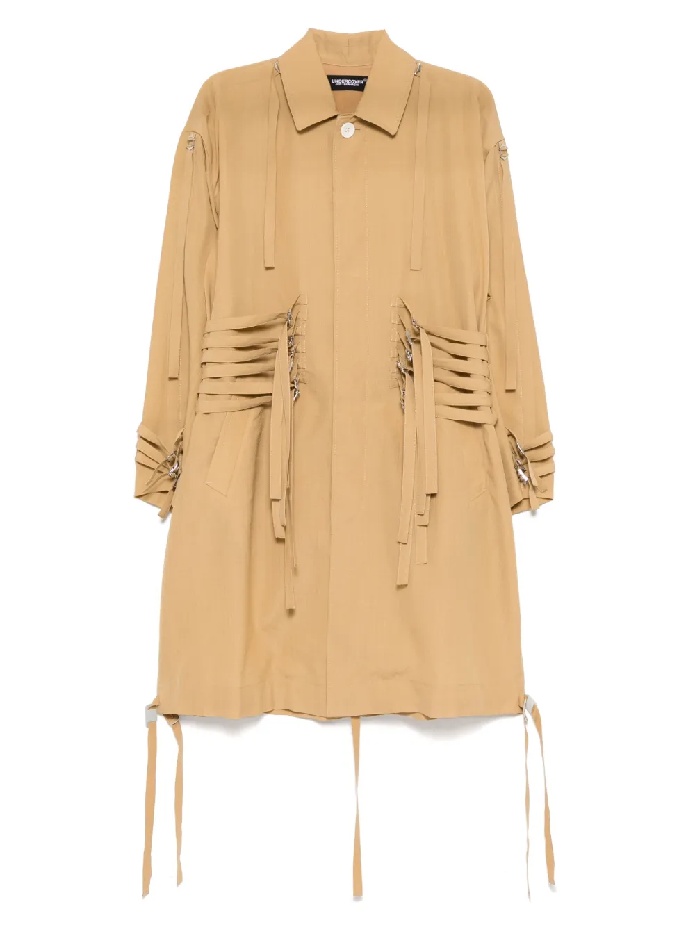 Пальто с поясом Undercover, нейтральный
Пальто с поясом Undercover, нейтральный