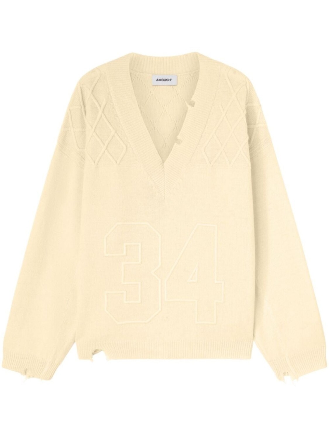 AMBUSH джемпер с вышивкой, нейтральный цвет
AMBUSH джемпер с вышивкой, нейтральный цвет