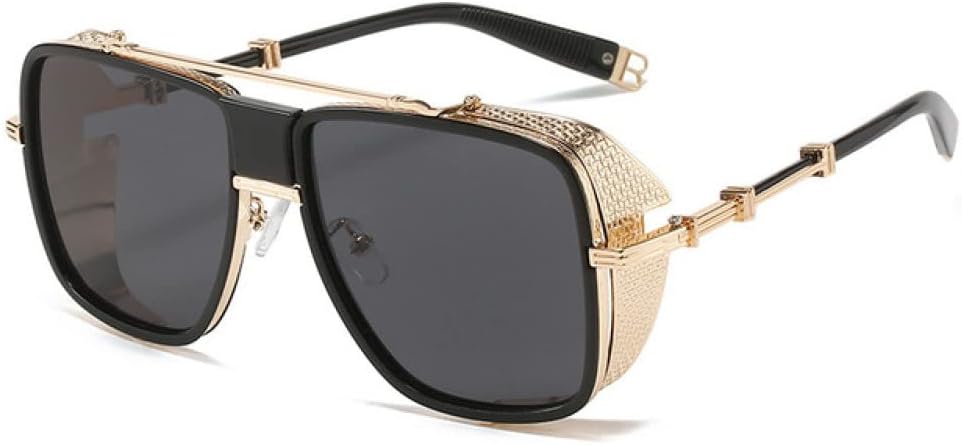 Круглые солнцезащитные очки в стиле стимпанк для мужчин, ретро-очки с металлическим двойным пружинным механизмом для женщин, солнцезащитные очки UV400 LANGSER, Gold Black
Круглые солнцезащитные очки в стиле стимпанк для мужчин, ретро-очки с металлическим двойным пружинным механизмом для женщин, солнцезащитные очки UV400 LANGSER, Gold Black