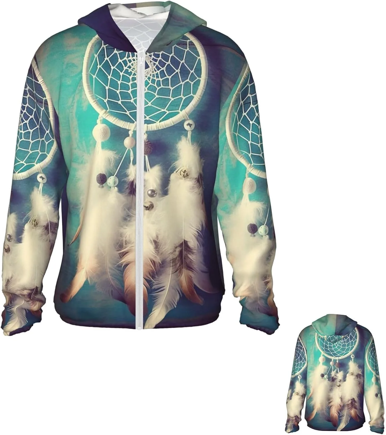 Белый худи с капюшоном Dream Catcher Feather, UPF 50+, с карманами PPTHSNVB
Белый худи с капюшоном Dream Catcher Feather, UPF 50+, с карманами PPTHSNVB