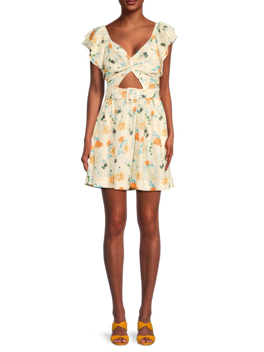 Мини-платье Renata с цветочным вырезом Solid & Striped, цвет White Multicolor
Мини-платье Renata с цветочным вырезом Solid & Striped, цвет White Multicolor