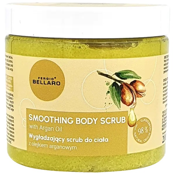 Разглаживающий скраб для тела с аргановым маслом, 200 г Fergio Bellaro Skin food
Разглаживающий скраб для тела с аргановым маслом, 200 г Fergio Bellaro Skin food