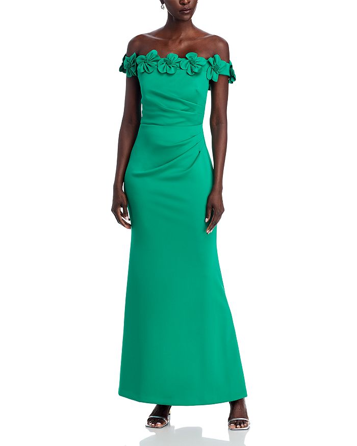 Платье с открытыми плечами Eliza J, зеленый
Платье с открытыми плечами Eliza J, зеленый