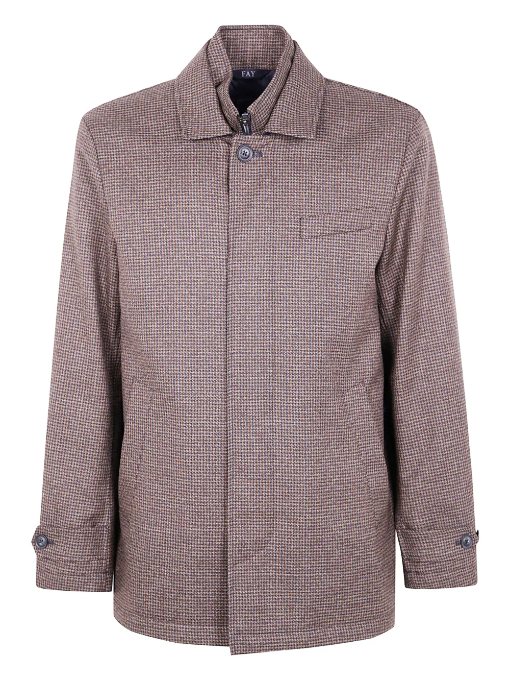 Пиджак с застежкой на пуговицы в ломаную клетку Fay, коричневый
Пиджак с застежкой на пуговицы в ломаную клетку Fay, коричневый