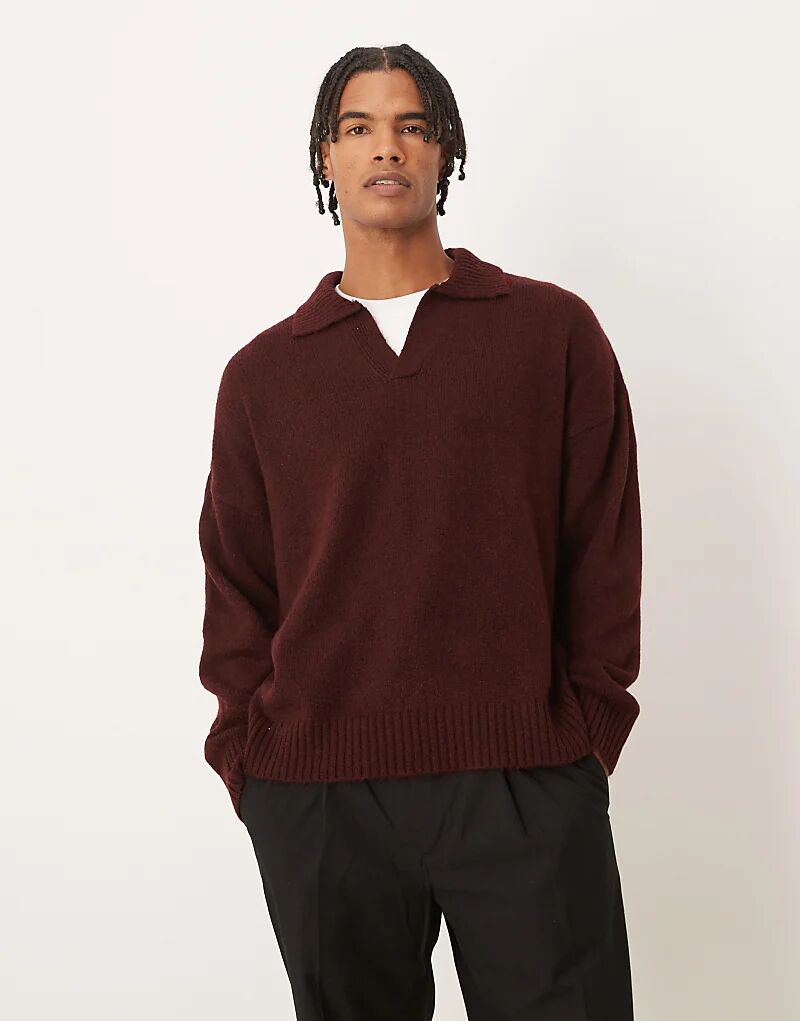 Супер-оверсайз поло свободного кроя с вырезом на шее ASOS DESIGN бордового цвета
Супер-оверсайз поло свободного кроя с вырезом на шее ASOS DESIGN бордового цвета