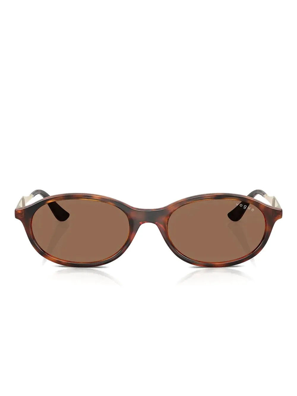 Солнцезащитные очки в овальной оправе Vogue Eyewear, коричневый 
Солнцезащитные очки в овальной оправе Vogue Eyewear, коричневый