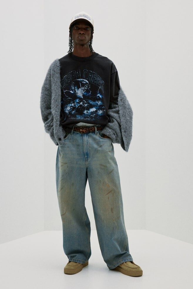 Футболка свободного кроя с принтом H&M, мультиколор
Футболка свободного кроя с принтом H&M, мультиколор