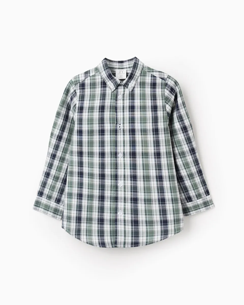 Детская рубашка 100% хлопок в клетку Zippy, темно-зеленый
Детская рубашка 100% хлопок в клетку Zippy, темно-зеленый